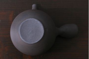 中古未使用品　笠間焼　黒田隆　共箱付き　焼〆急須(焼締め、締め焼き)