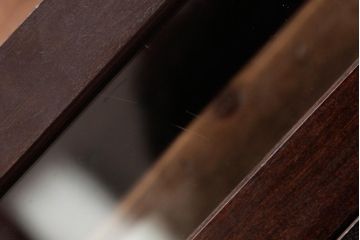 アンティーク雑貨　明治期　JUNGHANS(ユンハンス)社　国産箱　黒柿材　優美さと気品あふれる振り子時計(柱時計、掛け時計)