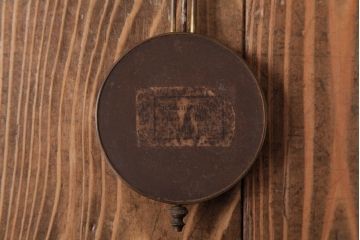 アンティーク雑貨　明治期　JUNGHANS(ユンハンス)社　国産箱　黒柿材　優美さと気品あふれる振り子時計(柱時計、掛け時計)