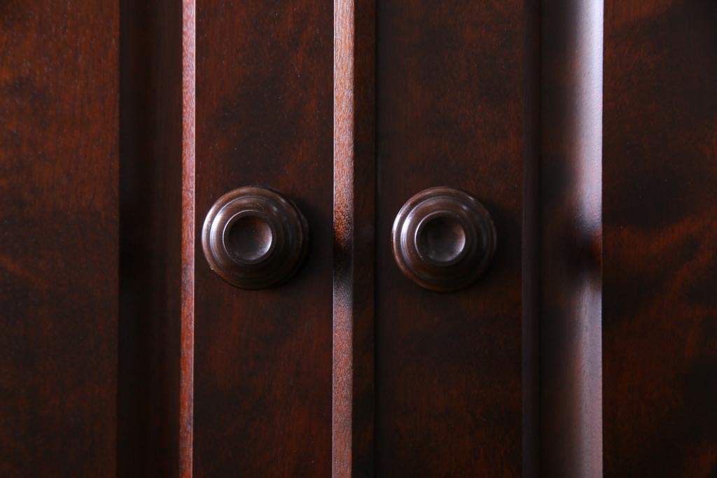 中古　北海道民芸家具　たっぷり収納できる衣装盆付きチェスト(和タンス、引き出し、着物箪笥)