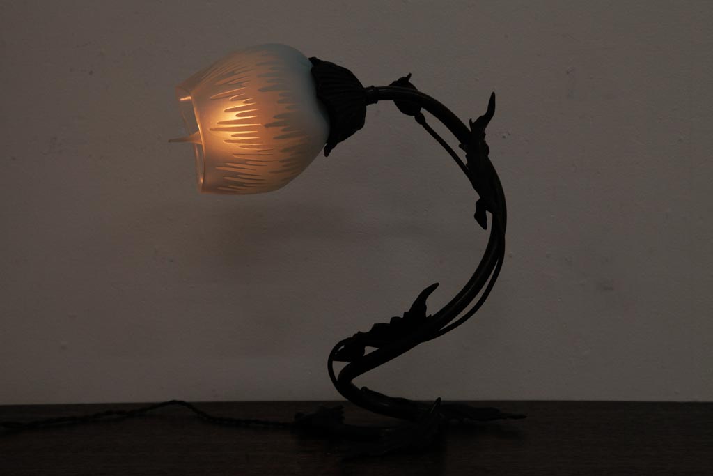 ◆証明書付◆Daum Nancyドームナンシー　卓上ランプ　高さ12.5cm 公式】アンティーク家具ラフジュ工房商品詳細ページフランス