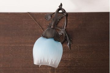 フランスアンティーク　DAUM NANCY(ドーム・ナンシー、ドーム兄弟)　花の形のテーブルランプ(スタンドライト、卓上照明、デスクランプ)