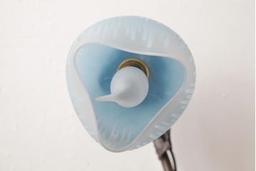 フランスアンティーク　DAUM NANCY(ドーム・ナンシー、ドーム兄弟)　花の形のテーブルランプ(スタンドライト、卓上照明、デスクランプ)