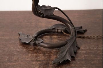 フランスアンティーク　DAUM NANCY(ドーム・ナンシー、ドーム兄弟)　花の形のテーブルランプ(スタンドライト、卓上照明、デスクランプ)