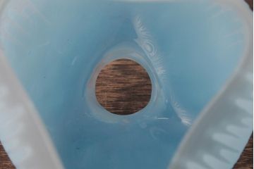 フランスアンティーク　DAUM NANCY(ドーム・ナンシー、ドーム兄弟)　花の形のテーブルランプ(スタンドライト、卓上照明、デスクランプ)