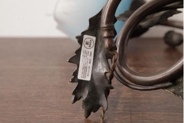 フランスアンティーク　DAUM NANCY(ドーム・ナンシー、ドーム兄弟)　花の形のテーブルランプ(スタンドライト、卓上照明、デスクランプ)