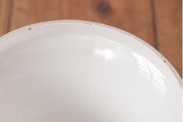 昭和レトロ　丸い模様が可愛らしいプレスガラスの天井照明(吊り下げ照明)