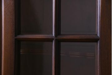 中古美品　イギリス輸入家具　特大サイズ!　オーク材　クラシカルな組み立て式キャビネット(収納棚、食器棚)(定価約140万円)