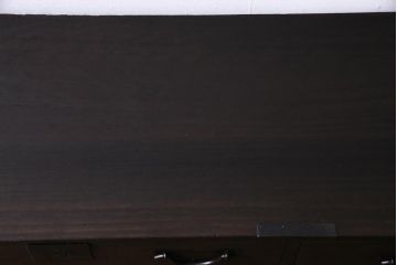 アンティーク家具　和製アンティーク　総桐材　浮造り仕上げ　渋さが漂う刀箪笥ローボード・3段(チェスト、和タンス、桐箪笥、桐たんす)
