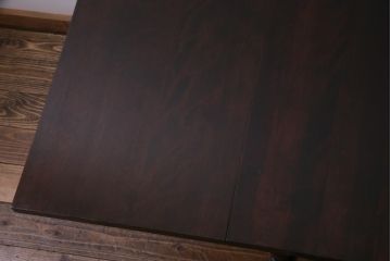 中古　ビンテージ　松本民芸家具　M型　上品な雰囲気のバタフライ卓(ダイニングテーブル、エクステンションテーブル)(定価約19万円)(1)