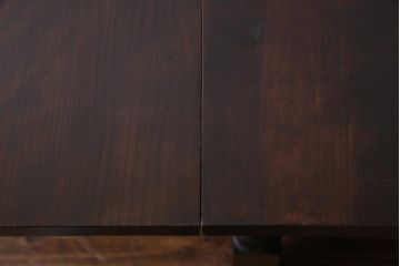 中古　ビンテージ　松本民芸家具　M型　上品な雰囲気のバタフライ卓(ダイニングテーブル、エクステンションテーブル)(定価約19万円)(1)