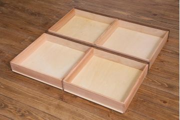 ラフジュ工房オリジナル　リメイク　レトロな雰囲気が温かみを感じる引き出し付きガラス戸棚(収納棚、サイドボード、テレビボード)