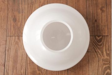 和製アンティーク　大振りサイズ　昭和レトロなデザインのガラスシェード照明(吊り下げ照明、天井照明)