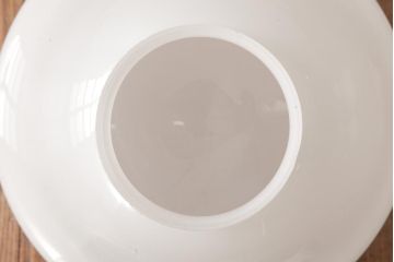 和製アンティーク　大振りサイズ　昭和レトロなデザインのガラスシェード照明(吊り下げ照明、天井照明)