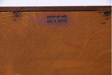 ヴィンテージ家具　北欧ビンテージ　デンマーク製　チーク材　都会的なデザインが魅力的なビューロー(デスク、在宅ワーク、在宅用チェスト)