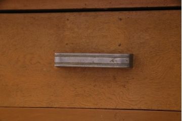 レトロ家具　昭和レトロ　天板ホワイトオーク材　特大サイズ!温もり溢れるナラ材製の両面両袖デスク(パートナーデスク、作業台、ワークデスク、在宅ワーク、在宅用)