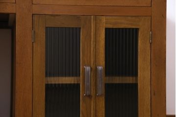 レトロ家具　昭和レトロ　天板ホワイトオーク材　特大サイズ!温もり溢れるナラ材製の両面両袖デスク(パートナーデスク、作業台、ワークデスク、在宅ワーク、在宅用)