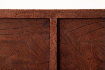 アンティーク雑貨　和製アンティーク　高級品!　三方ケヤキ材　鮮明な杢目が魅力の書箱(収納箱、収納棚)