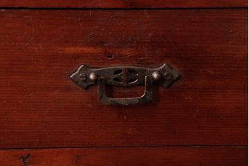 アンティーク家具　昭和初期　ヒノキ材　懐かしさと味わい深さが漂う小型収納棚(収納箱、書箱)