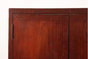 アンティーク家具　昭和初期　ヒノキ材　懐かしさと味わい深さが漂う小型収納棚(収納箱、書箱)