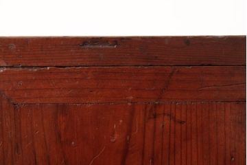 アンティーク家具　昭和初期　ヒノキ材　懐かしさと味わい深さが漂う小型収納棚(収納箱、書箱)