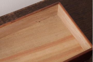 アンティーク雑貨　和製アンティーク　楠材　しっとりとした艶が美しいシンプルな文箱(木箱、収納箱)