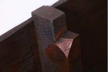 アンティーク雑貨　明治大正期　DIY　漆塗り　味わい深いケヤキ一枚板(古材、材料)