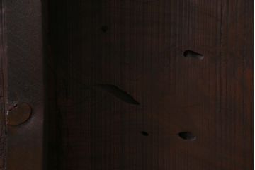 アンティーク雑貨　明治大正期　DIY　漆塗り　味わい深いケヤキ一枚板(古材、材料)