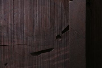 アンティーク雑貨　明治大正期　DIY　漆塗り　味わい深いケヤキ一枚板(古材、材料)