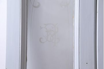 フランスアンティーク　両開き　透かしがおしゃれなフレンチシックな親子ドア(ガラスドア、扉)