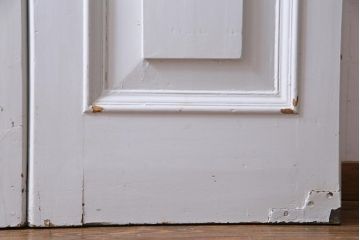 フランスアンティーク　両開き　透かしがおしゃれなフレンチシックな親子ドア(ガラスドア、扉)