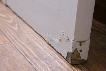 フランスアンティーク　両開き　透かしがおしゃれなフレンチシックな親子ドア(ガラスドア、扉)