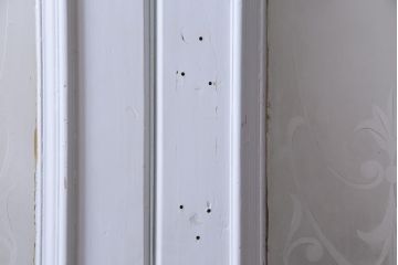 フランスアンティーク　両開き　透かしがおしゃれなフレンチシックな親子ドア(ガラスドア、扉)