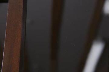 アンティーク家具　大正昭和期　シンプルで使い勝手の良い2段重ね収納棚(飾り棚、ガラス戸棚、本箱)(1)
