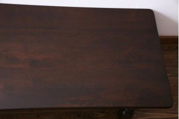 中古　特注品　松本民芸家具　引き出し付き　高級感のあるローテーブル(センターテーブル、座卓)