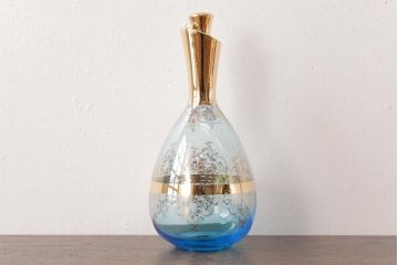 アンティーク雑貨　西洋ビンテージ　ヴェネチアングラス(ベネチアングラス)　ムラーノガラス　気品漂うデキャンタ(デカンタ、水差し、ムラノガラス)