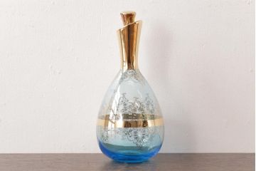 アンティーク雑貨　西洋ビンテージ　ヴェネチアングラス(ベネチアングラス)　ムラーノガラス　気品漂うデキャンタ(デカンタ、水差し、ムラノガラス)