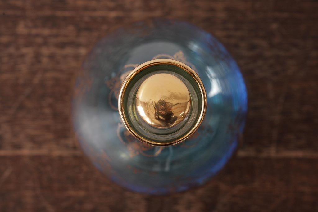 アンティーク雑貨　西洋ビンテージ　ヴェネチアングラス(ベネチアングラス)　ムラーノガラス　気品漂うデキャンタ(デカンタ、水差し、ムラノガラス)