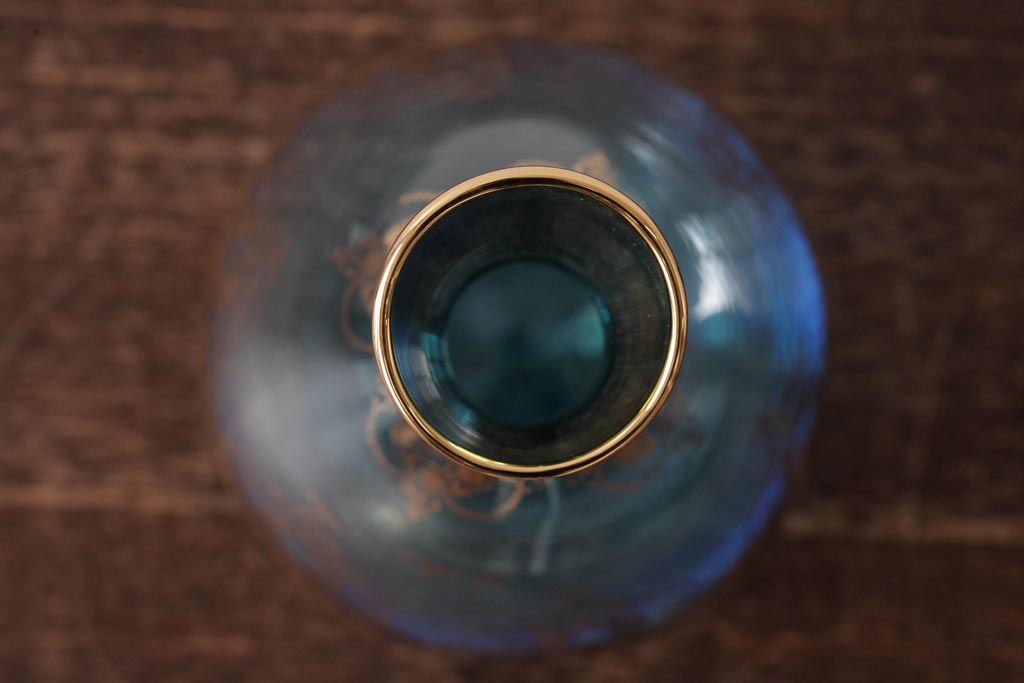 アンティーク雑貨　西洋ビンテージ　ヴェネチアングラス(ベネチアングラス)　ムラーノガラス　気品漂うデキャンタ(デカンタ、水差し、ムラノガラス)