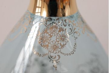 アンティーク雑貨　西洋ビンテージ　ヴェネチアングラス(ベネチアングラス)　ムラーノガラス　気品漂うデキャンタ(デカンタ、水差し、ムラノガラス)