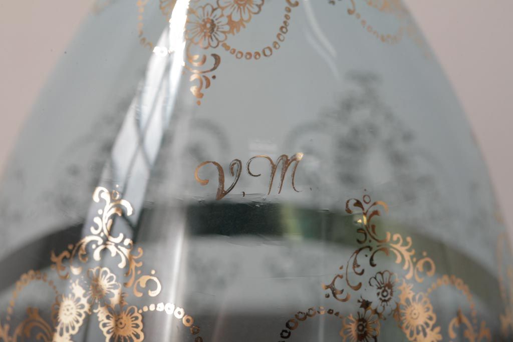 アンティーク雑貨　西洋ビンテージ　ヴェネチアングラス(ベネチアングラス)　ムラーノガラス　気品漂うデキャンタ(デカンタ、水差し、ムラノガラス)