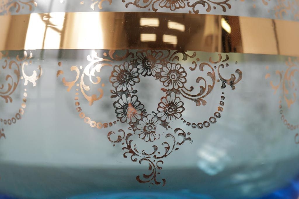 ヴェネチア　ムラーノガラス　デキャンタセット　8点　アレキサンドライトガラス ヴェネチア ムラーノガラス デキャンタセット 8点