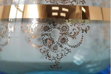 アンティーク雑貨　西洋ビンテージ　ヴェネチアングラス(ベネチアングラス)　ムラーノガラス　気品漂うデキャンタ(デカンタ、水差し、ムラノガラス)