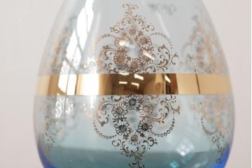 アンティーク雑貨　西洋ビンテージ　ヴェネチアングラス(ベネチアングラス)　ムラーノガラス　気品漂うデキャンタ(デカンタ、水差し、ムラノガラス)