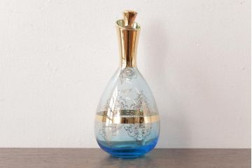 アンティーク雑貨　西洋ビンテージ　ヴェネチアングラス(ベネチアングラス)　ムラーノガラス　気品漂うデキャンタ(デカンタ、水差し、ムラノガラス)