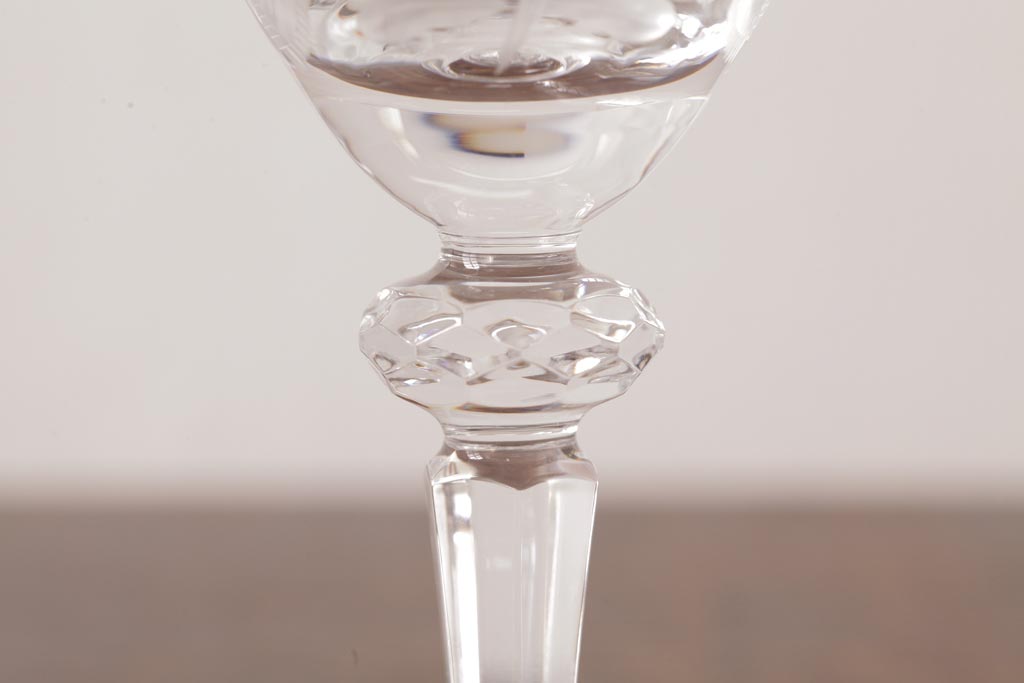 中古　MEISSEN(マイセン)　ブルーオニオン　グラヴィール彫刻が目を引くペアゴブレット(グラス)