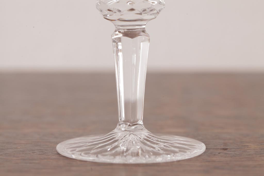 中古　MEISSEN(マイセン)　ブルーオニオン　グラヴィール彫刻が目を引くペアゴブレット(グラス)