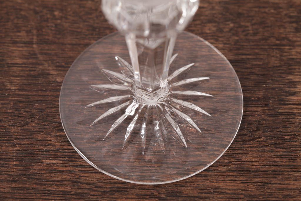 中古　MEISSEN(マイセン)　ブルーオニオン　グラヴィール彫刻が目を引くペアゴブレット(グラス)