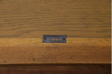 アンティーク家具　和製アンティーク　ナラ材　上手物　大正ロマンの雰囲気漂うロールトップデスク(ライティングビューロー、机、在宅ワーク、在宅用蛇腹)