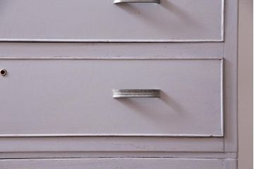 和製アンティーク　ペイント家具　レトロなデザインとシャビーな雰囲気がお洒落な重ねチェスト(引き出し、収納たんす、整理箪笥)(R-034541)